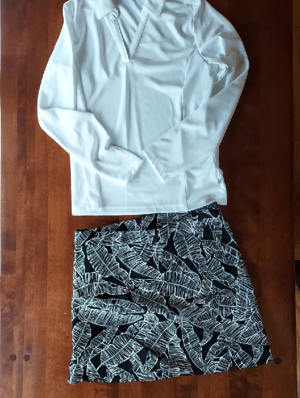 Rafaella Black and White Printed Skort